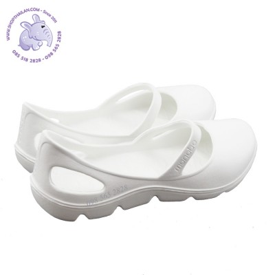 Giày búp bê nhựa nữ Thái Lan Monobo Nicky trắng (5-8)